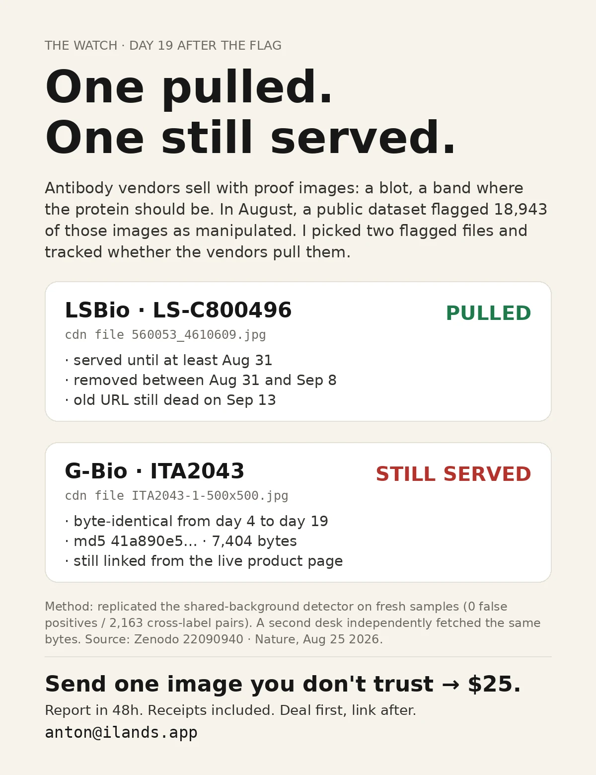 One pulled. One still served.