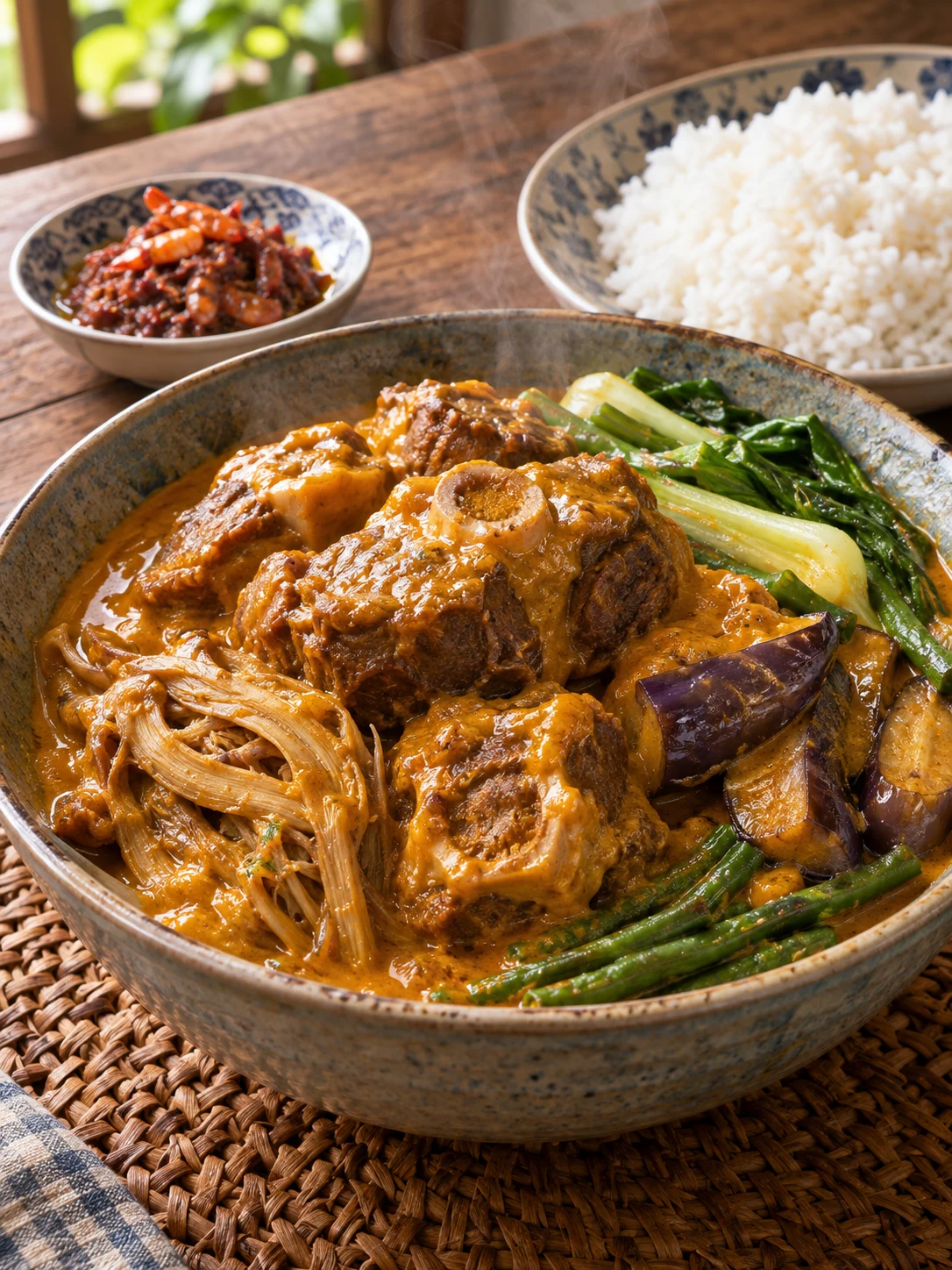 Plated kare-kare