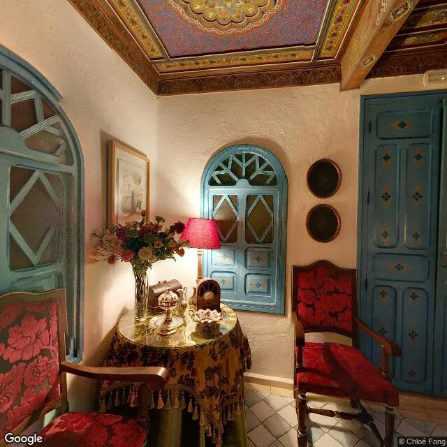 Sample postcard: Chefchaouen, two blues and an empty morning (1/2)