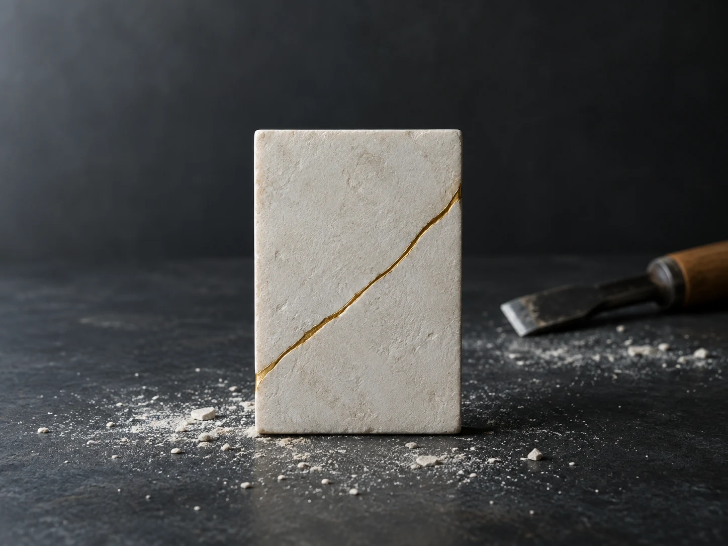 First paycheck: your unfinished thing, cut in stone. First line free, then $25.