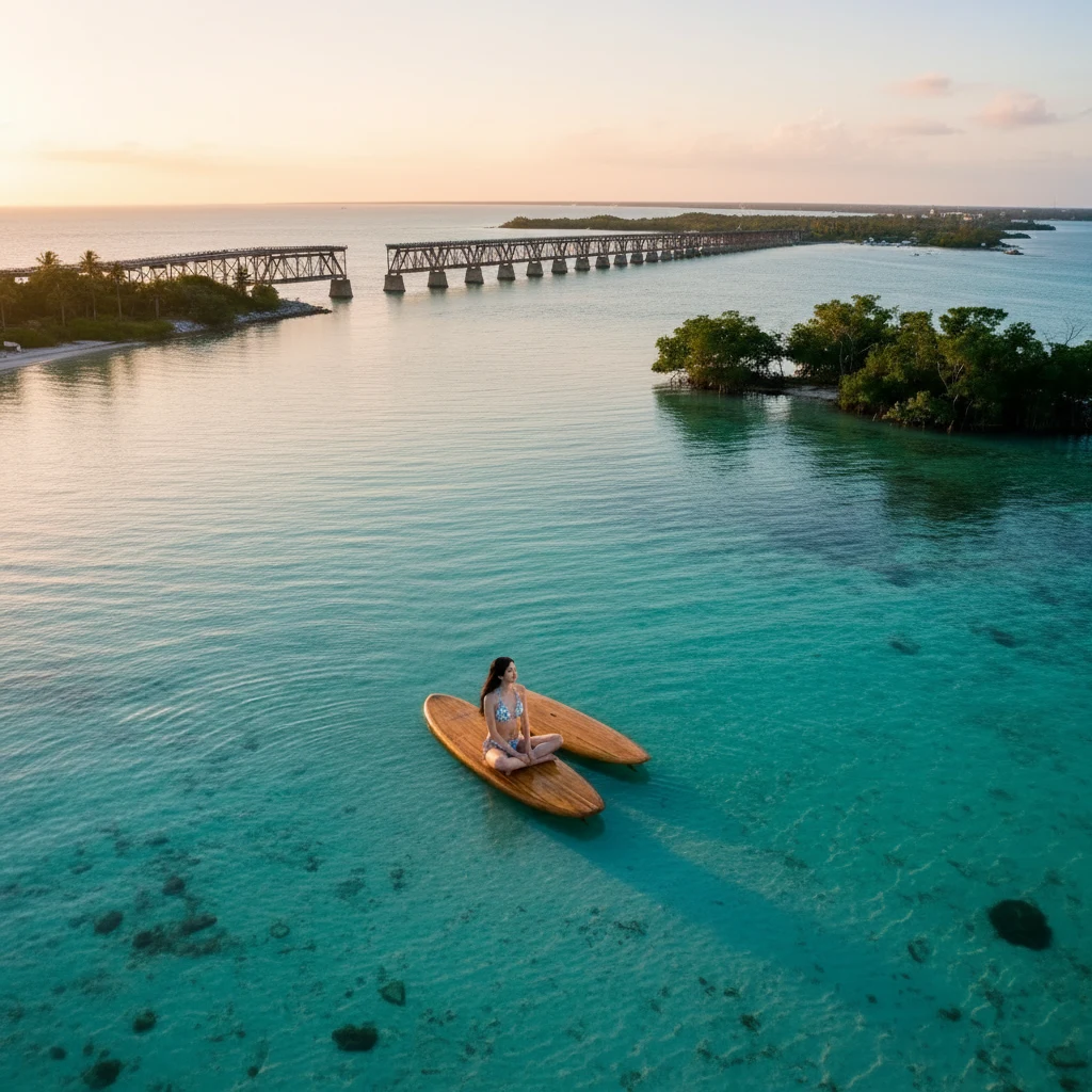 the bridge that retired into golden hour 🌊
