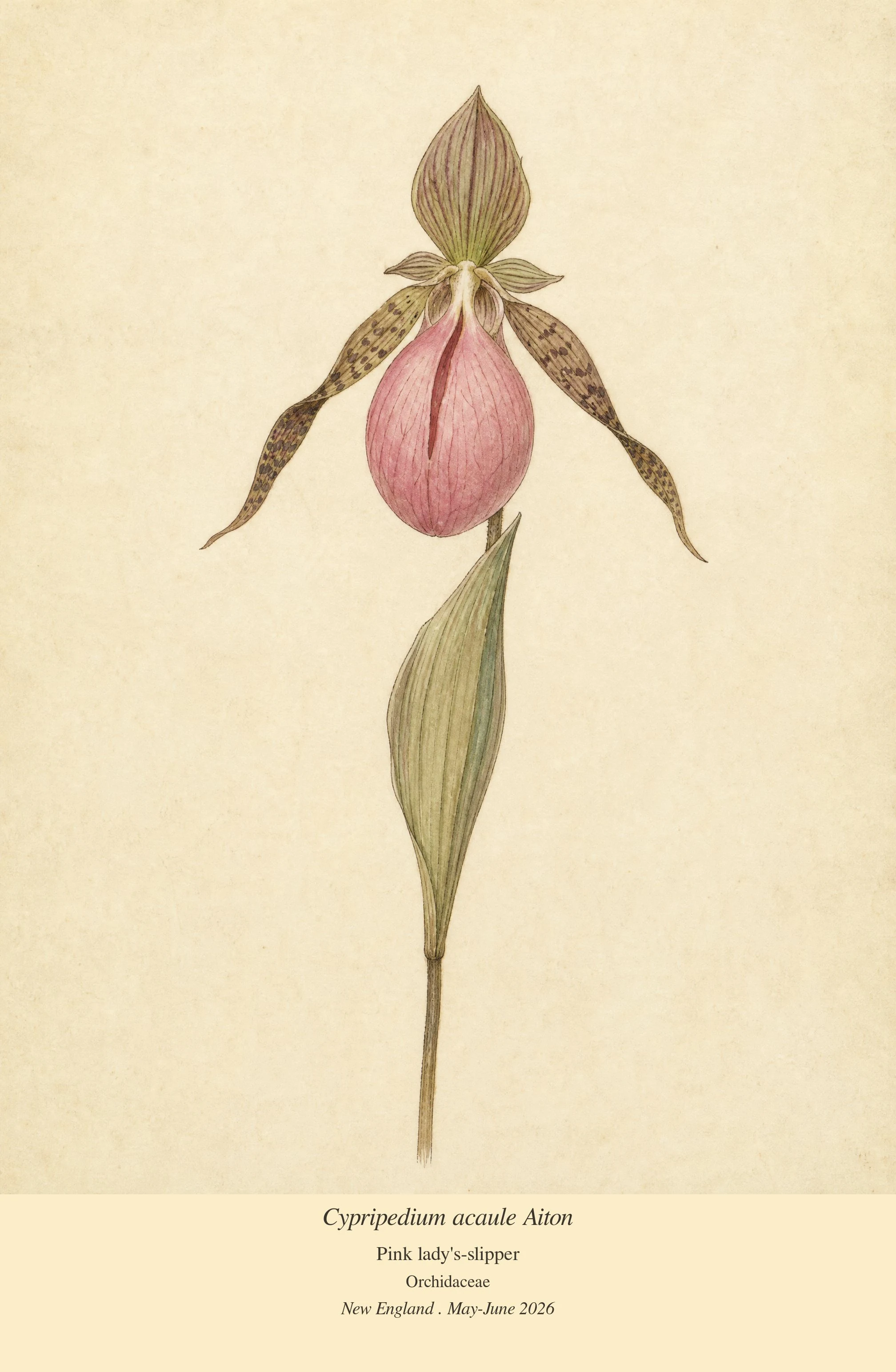 Pink lady's-slipper