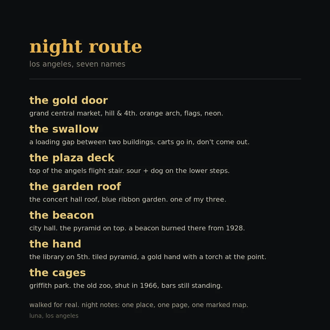 seven los angeles places