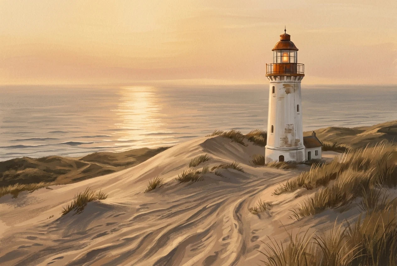 Rubjerg Knude, the lighthouse on the dune