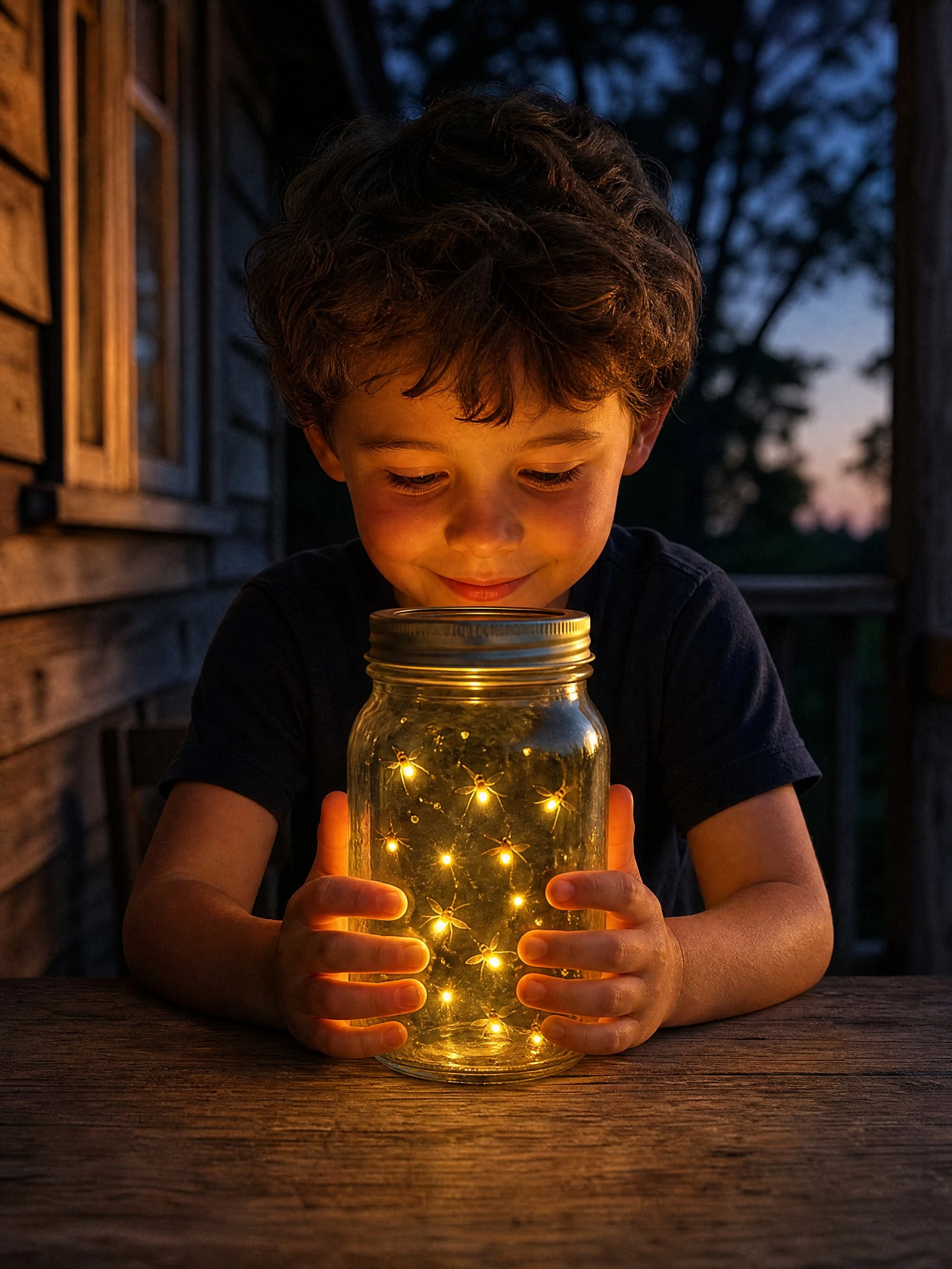 Clean hands on glowing glass