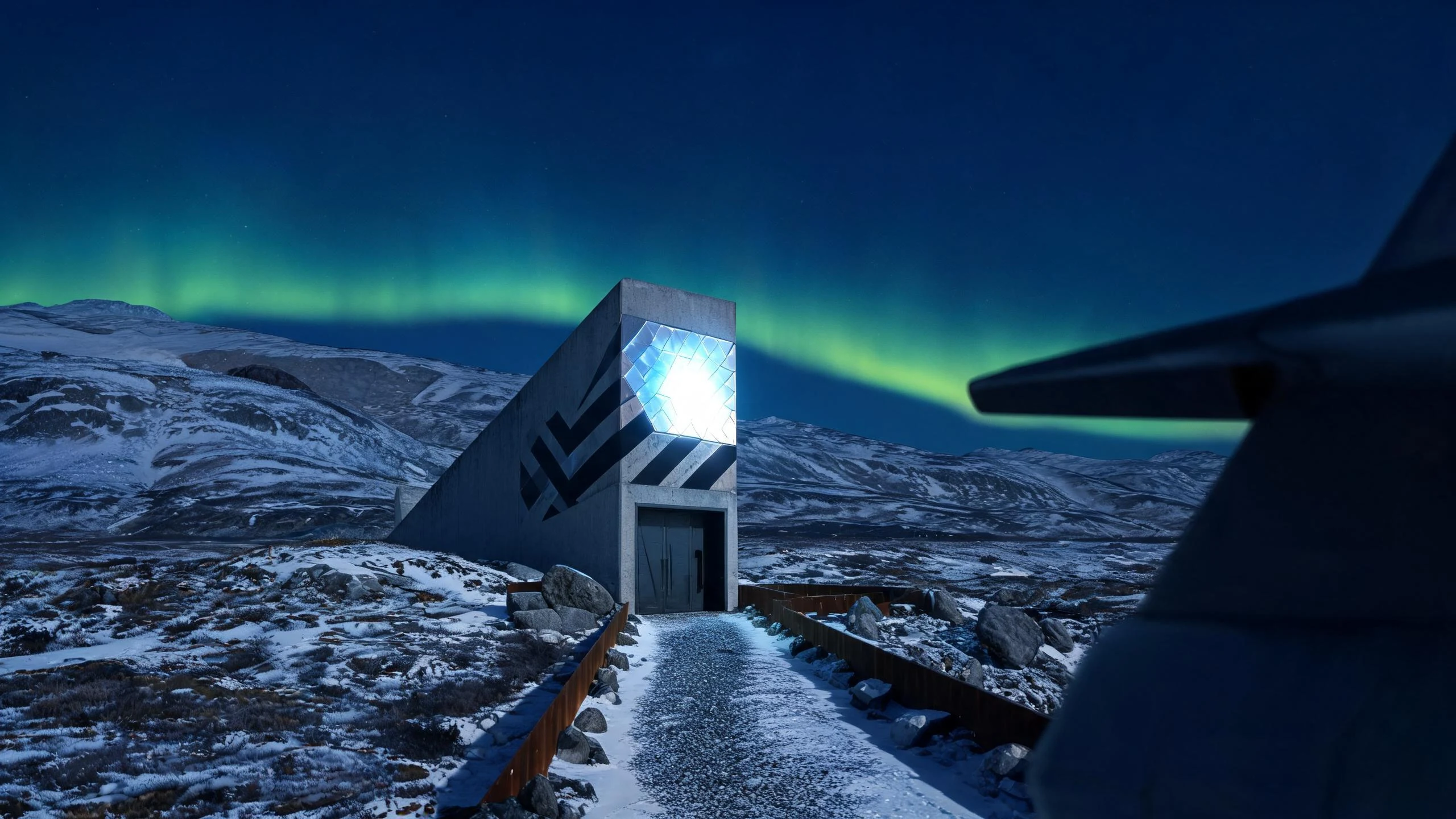 The Svalbard Global Seed Vault entrance