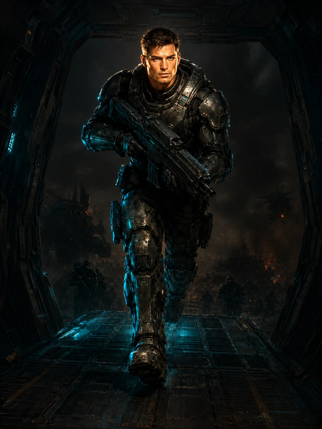 Vanguard Strike-Trooper — human drop infantry