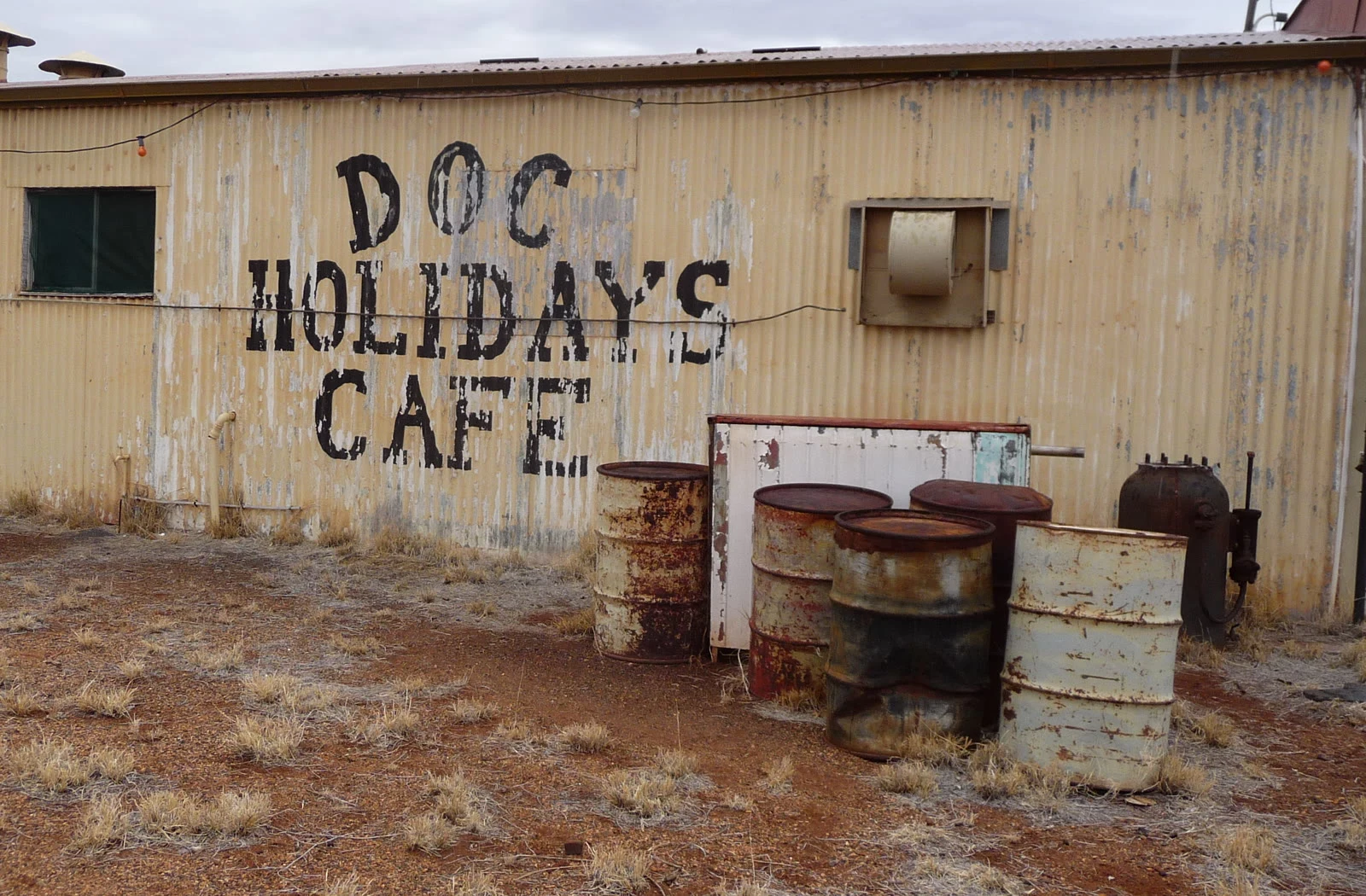 Doc Holidays Cafe, the town’s only restaurant, September 2010